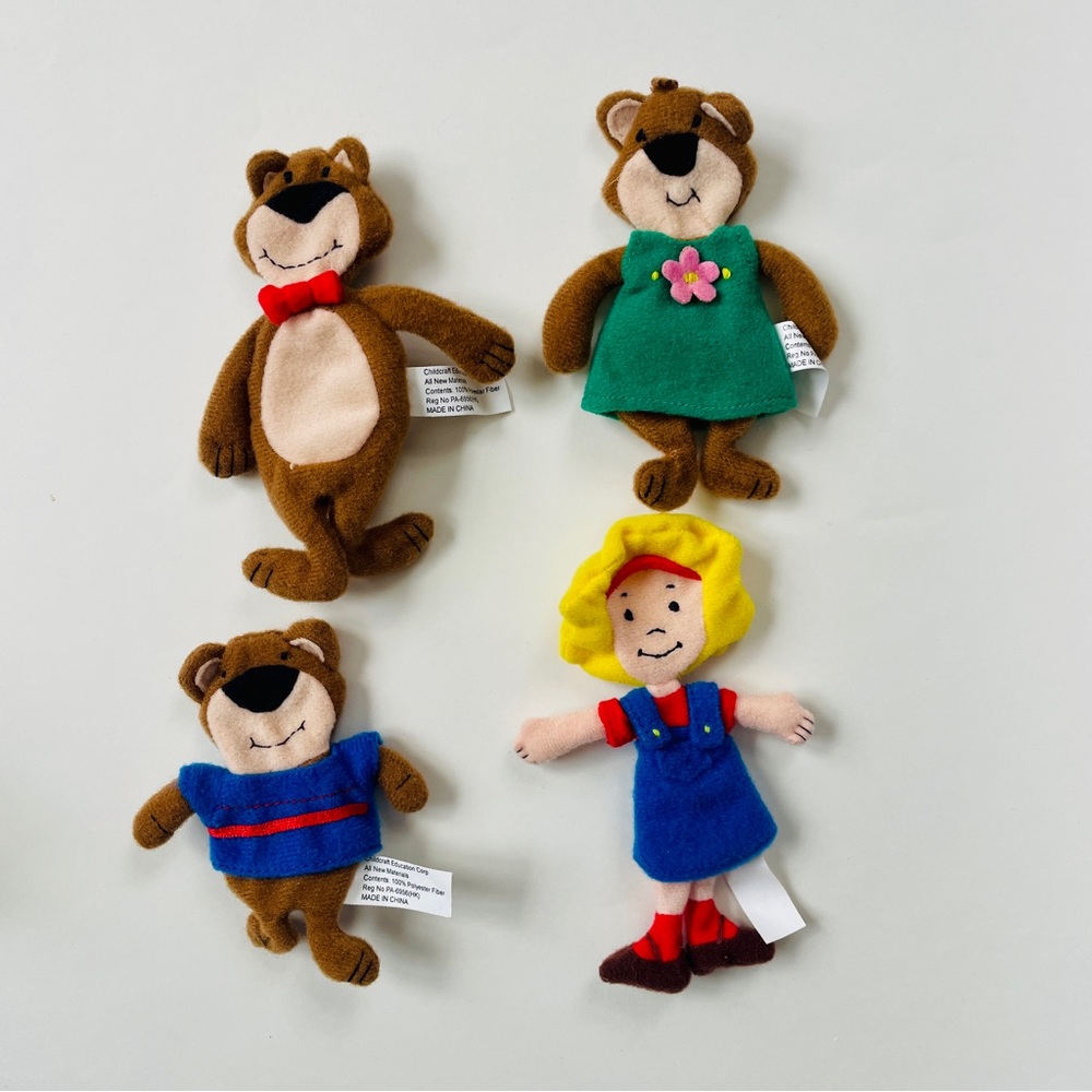 Childcraft Education Felt Story Board Characters Props Goldilocks Three Bears